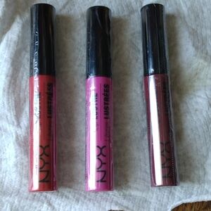 NYX Red Pink Lip Gloss High Shine Collection